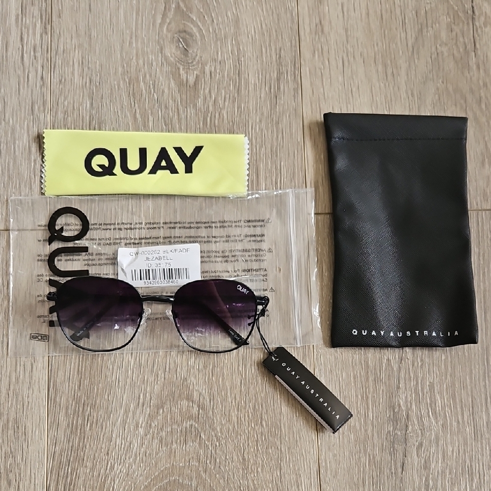 Quay Australia Black Sunglasses Case